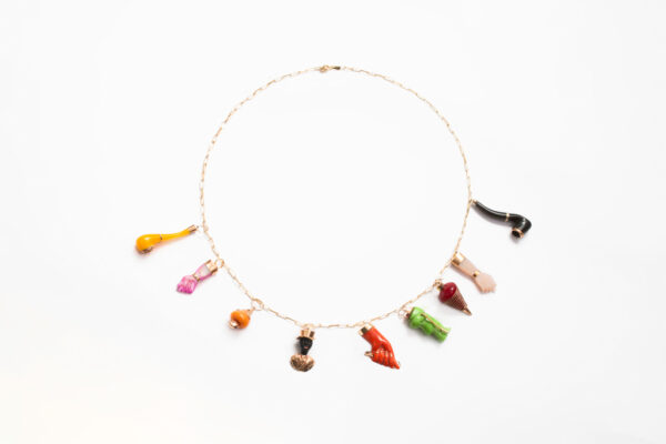 Colar Ouro 18k com Amuletos - Joia Crioula - Imagem 2