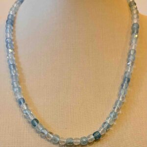 colar agua marinha ouro 18k
