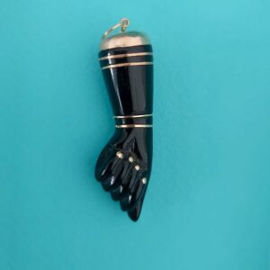 figa antiga baquelite e ouro